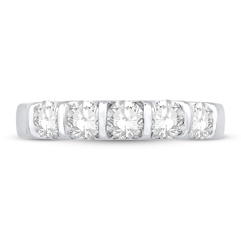 Main Image 3 of Diamond Anniversary Band 1 ct tw Round 14K White Gold