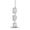 Thumbnail Image 3 of Diamond Drop Pendant Necklace 1 ct tw Round 14K White Gold 17"