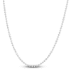 Thumbnail Image 1 of Beaded Chain Necklace 14K White Gold 16" 2.5mm