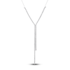 Thumbnail Image 1 of Diamond Lariat Necklace 4 ct tw Round 14K White Gold 18"