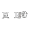 Thumbnail Image 2 of Princess-Cut Lab-Grown Diamond Solitaire Stud Earrings 2 ct tw 14K White Gold (SI2/F)