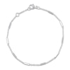 Thumbnail Image 1 of Diamond Station Bracelet 1/8 ct tw Round 14K White Gold 7"