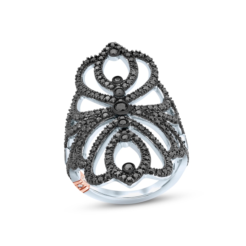 Main Image 1 of Pnina Tornai Black Diamond Ring 1-1/3 ct tw Round 14K White Gold