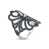 Thumbnail Image 1 of Pnina Tornai Black Diamond Ring 1-1/3 ct tw Round 14K White Gold