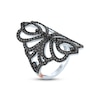 Thumbnail Image 2 of Pnina Tornai Black Diamond Ring 1-1/3 ct tw Round 14K White Gold