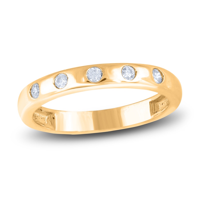 Main Image 1 of Diamond Stackable Ring 1/6 ct tw Round 14K Yellow Gold
