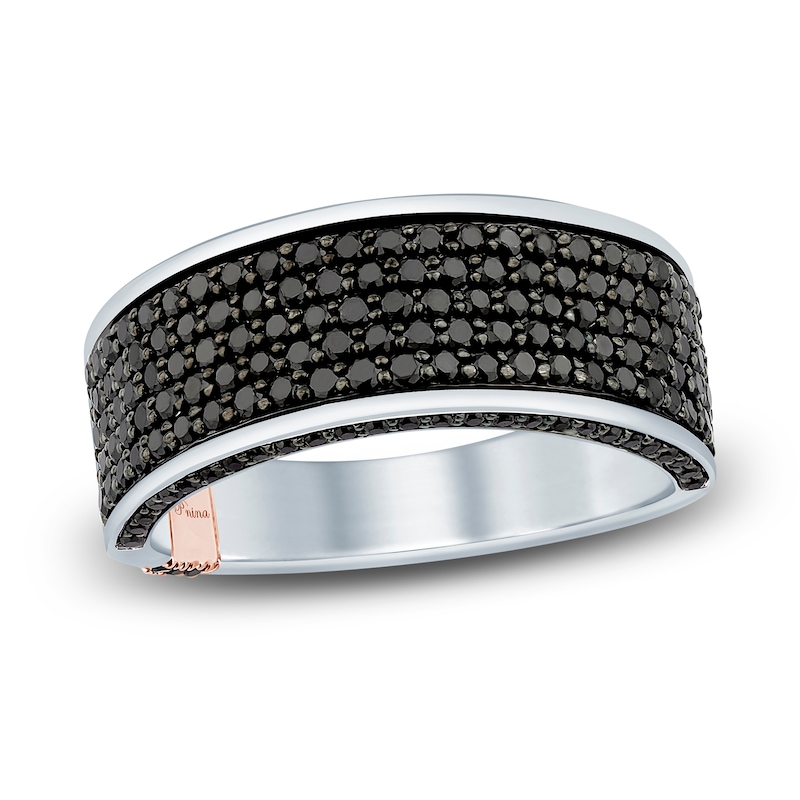 Main Image 1 of Pnina Tornai Men's Black Diamond Ring 1-1/2 ct tw 14K White Gold