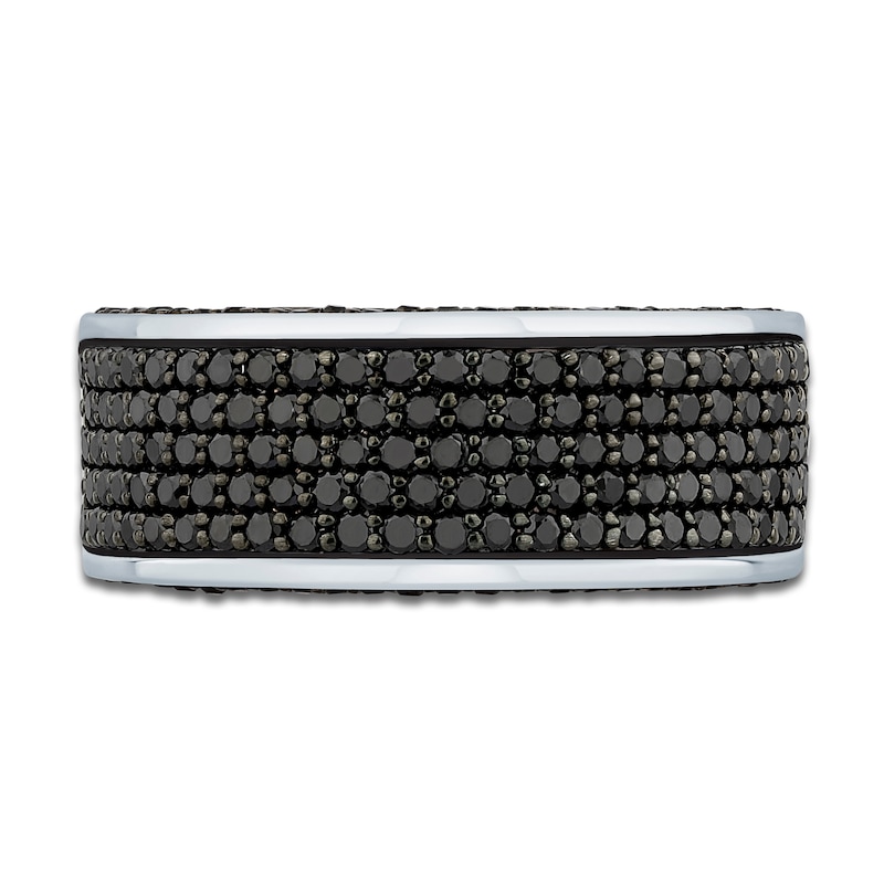 Main Image 3 of Pnina Tornai Men's Black Diamond Ring 1-1/2 ct tw 14K White Gold