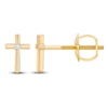 Thumbnail Image 1 of Diamond Accent Cross Earrings 14K Yellow Gold