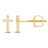 Thumbnail Image 0 of Diamond Accent Cross Earrings 14K Yellow Gold