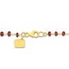 Thumbnail Image 2 of Charm'd by Lulu Frost Natural Garnet Bead Necklace 10K Yellow Gold 18"