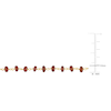 Thumbnail Image 3 of Charm'd by Lulu Frost Natural Garnet Bead Necklace 10K Yellow Gold 18"