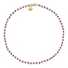 Thumbnail Image 4 of Charm'd by Lulu Frost Natural Garnet Bead Necklace 10K Yellow Gold 18"