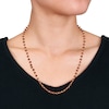 Thumbnail Image 5 of Charm'd by Lulu Frost Natural Garnet Bead Necklace 10K Yellow Gold 18"
