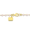 Thumbnail Image 2 of Charm'd by Lulu Frost Natural Rose Quartz Bead Necklace 10K Yellow Gold 18"