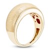 Thumbnail Image 2 of Italia D'Oro Satin-Finish Dome Ring 14K Yellow Gold
