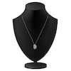Thumbnail Image 4 of Kallati Natural Tsavorite Garnet, Natural Green & Purple Sapphire Necklace 3/4 ct tw Diamonds 14K White Gold 18"