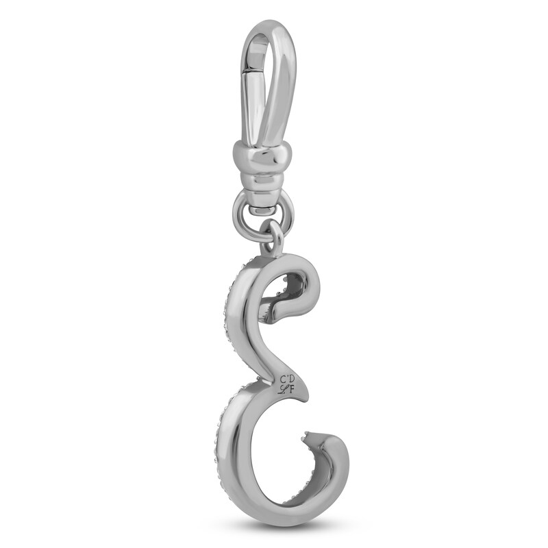 Main Image 2 of Charm'd by Lulu Frost Pavé Diamond Number 3 Charm 1/10 ct tw 10K White Gold