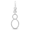 Thumbnail Image 1 of Charm'd by Lulu Frost Pavé Diamond Number 8 Charm 1/8 ct tw 10K White Gold
