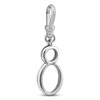 Thumbnail Image 2 of Charm'd by Lulu Frost Pavé Diamond Number 8 Charm 1/8 ct tw 10K White Gold
