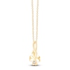 Thumbnail Image 2 of Children's Diamond-Accent Four-Leaf Clover Necklace 14K Yellow Gold 13"