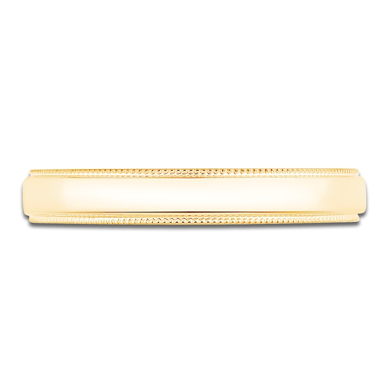 Main Image 3 of Milgrain Wedding Band 14K Yellow Gold 3mm