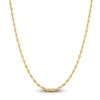 Thumbnail Image 1 of Solid Diamond-Cut Glitter Rope Chain Necklace 2.4mm 14K Yellow Gold 18"