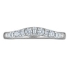Thumbnail Image 3 of Vera Wang VOW Round & Baguette-Cut Diamond Wedding Band 1/3 ct tw 14K White Gold