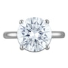 Thumbnail Image 3 of Round-Cut Lab-Grown Diamond Solitaire Plus Engagement Ring 5-1/6 ct tw Platinum (VS2/F)