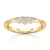 Thumbnail Image 1 of J'Lure Lab-Grown Diamond Scalloped Wedding Band 1/8 ct tw 18K Yellow Gold