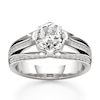 Thumbnail Image 1 of J'Lure Lab-Grown Diamond Octagon Step-Cut Engagement Ring 2-3/8 ct tw 18K White Gold