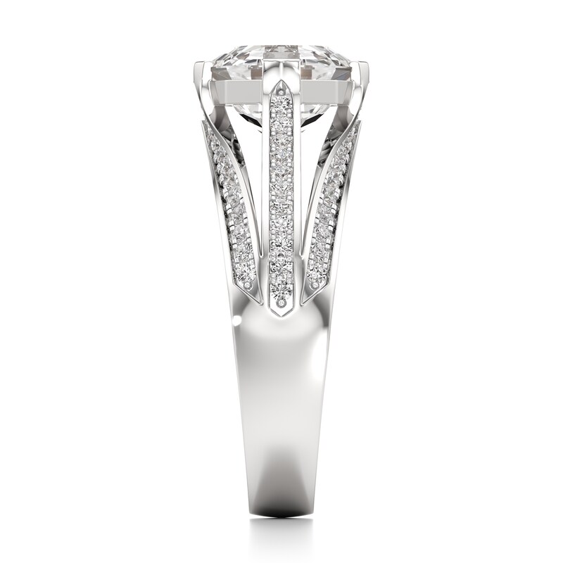 Main Image 3 of J'Lure Lab-Grown Diamond Octagon Step-Cut Engagement Ring 2-3/8 ct tw 18K White Gold