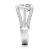 Thumbnail Image 3 of J'Lure Lab-Grown Diamond Shield Step-Cut Engagement Ring 3-3/8 ct tw 18K White Gold