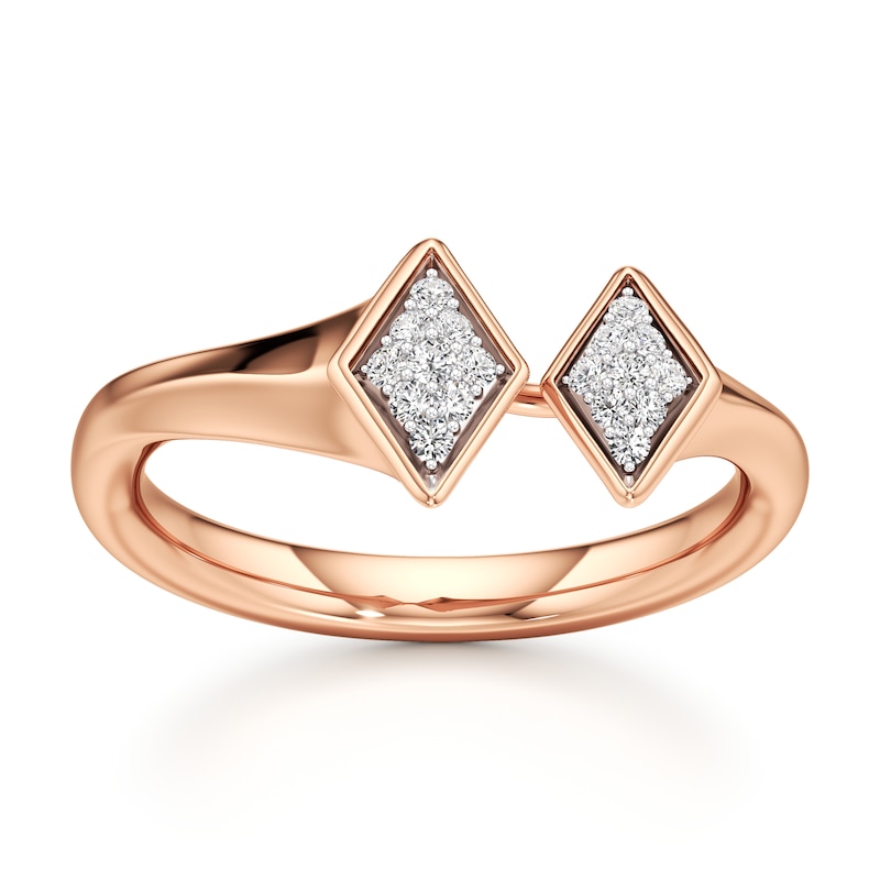 Main Image 1 of J'Lure Lab-Grown Diamond Wedding Band 1/8 ct tw 18K Rose Gold
