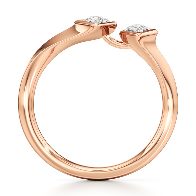 Main Image 2 of J'Lure Lab-Grown Diamond Wedding Band 1/8 ct tw 18K Rose Gold