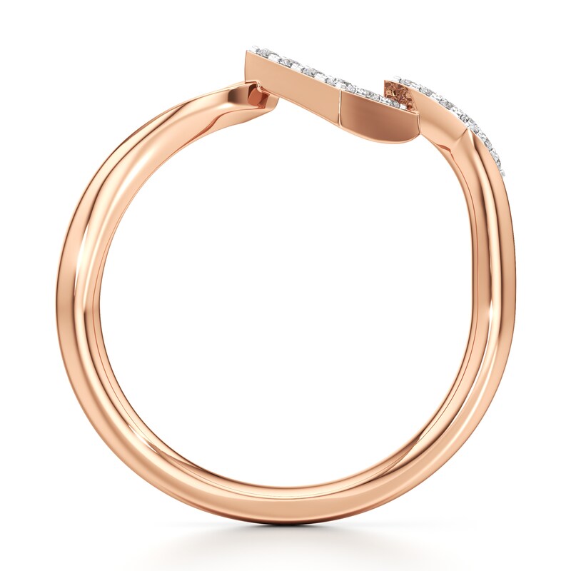Main Image 2 of J'Lure Lab-Grown Diamond Wedding Band 1/15 ct tw 18K Rose Gold