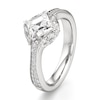 Thumbnail Image 4 of J'Lure Carre Step-Cut Lab-Grown Diamond Engagement Ring 1-5/8 ct tw 18K White Gold