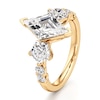 Thumbnail Image 4 of J'Lure Lozenge Step-Cut Lab-Grown Diamond Engagement Ring 3-3/8 ct tw 18K Yellow Gold