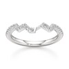 Thumbnail Image 1 of J'Lure Lab-Grown Diamond Angled Contour Wedding Band 1/4 ct tw 18K White Gold