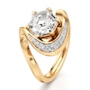 Thumbnail Image 4 of J'Lure Hexagon Step-Cut Lab-Grown Diamond Engagement Ring 2 ct tw 18K Yellow Gold