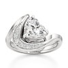 Thumbnail Image 1 of J'Lure Heart Brilliant-Cut Lab-Grown Diamond Engagement Ring 2 ct tw 18K White Gold
