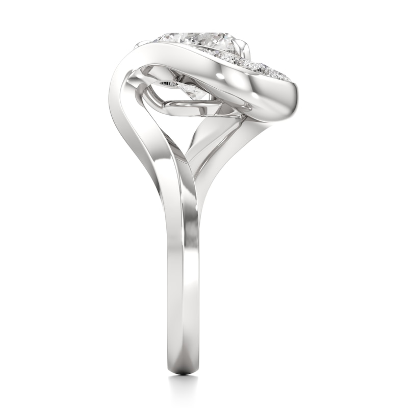 Main Image 3 of J'Lure Heart Brilliant-Cut Lab-Grown Diamond Engagement Ring 2 ct tw 18K White Gold