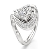 Thumbnail Image 4 of J'Lure Heart Brilliant-Cut Lab-Grown Diamond Engagement Ring 2 ct tw 18K White Gold