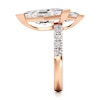 Thumbnail Image 3 of J'Lure Lozenge Step-Cut Two-Stone Lab-Grown Diamond Engagement Ring 4-5/8 ct tw 18K Rose Gold
