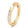 Thumbnail Image 4 of J'Lure Baguette-Cut Lab-Grown Diamond Contour Wedding Band 3/8 ct tw 18K Yellow Gold