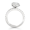 Thumbnail Image 2 of J'Lure Pear Step-Cut Lab-Grown Diamond Spiral Engagement Ring 2-5/8 ct tw 18K White Gold