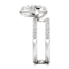 Thumbnail Image 3 of J'Lure Pear Step-Cut Lab-Grown Diamond Spiral Engagement Ring 2-5/8 ct tw 18K White Gold
