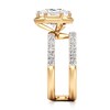 Thumbnail Image 3 of J'Lure Hexagon Brilliant-Cut Lab-Grown Diamond Spiral Engagement Ring 3-3/4 ct tw 18K Yellow Gold
