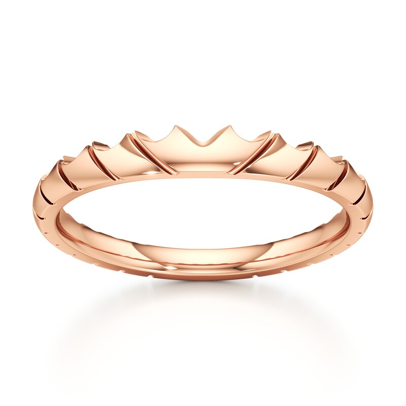 Main Image 1 of J'Lure Contour Wedding Band 18K Rose Gold