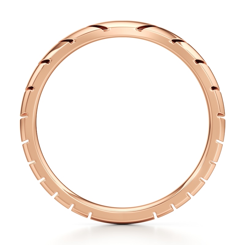 Main Image 2 of J'Lure Contour Wedding Band 18K Rose Gold